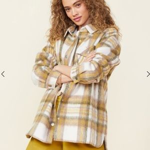 Monrow Plaid Flannel Jacket